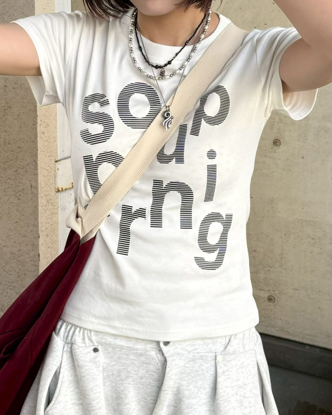 プリントロゴTシャツ  KM1153