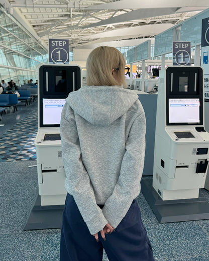 デザインダブルジップパーカー KM1215