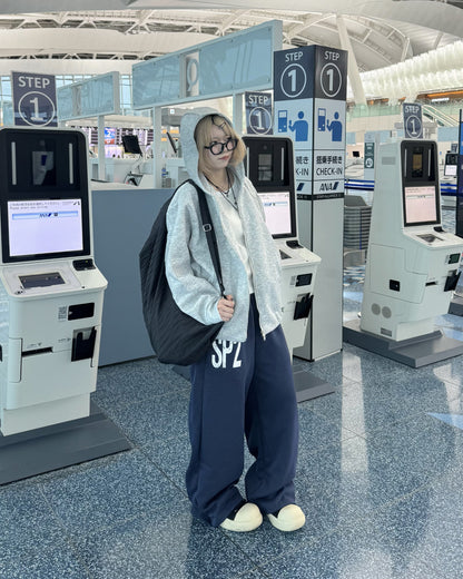 デザインダブルジップパーカー KM1215