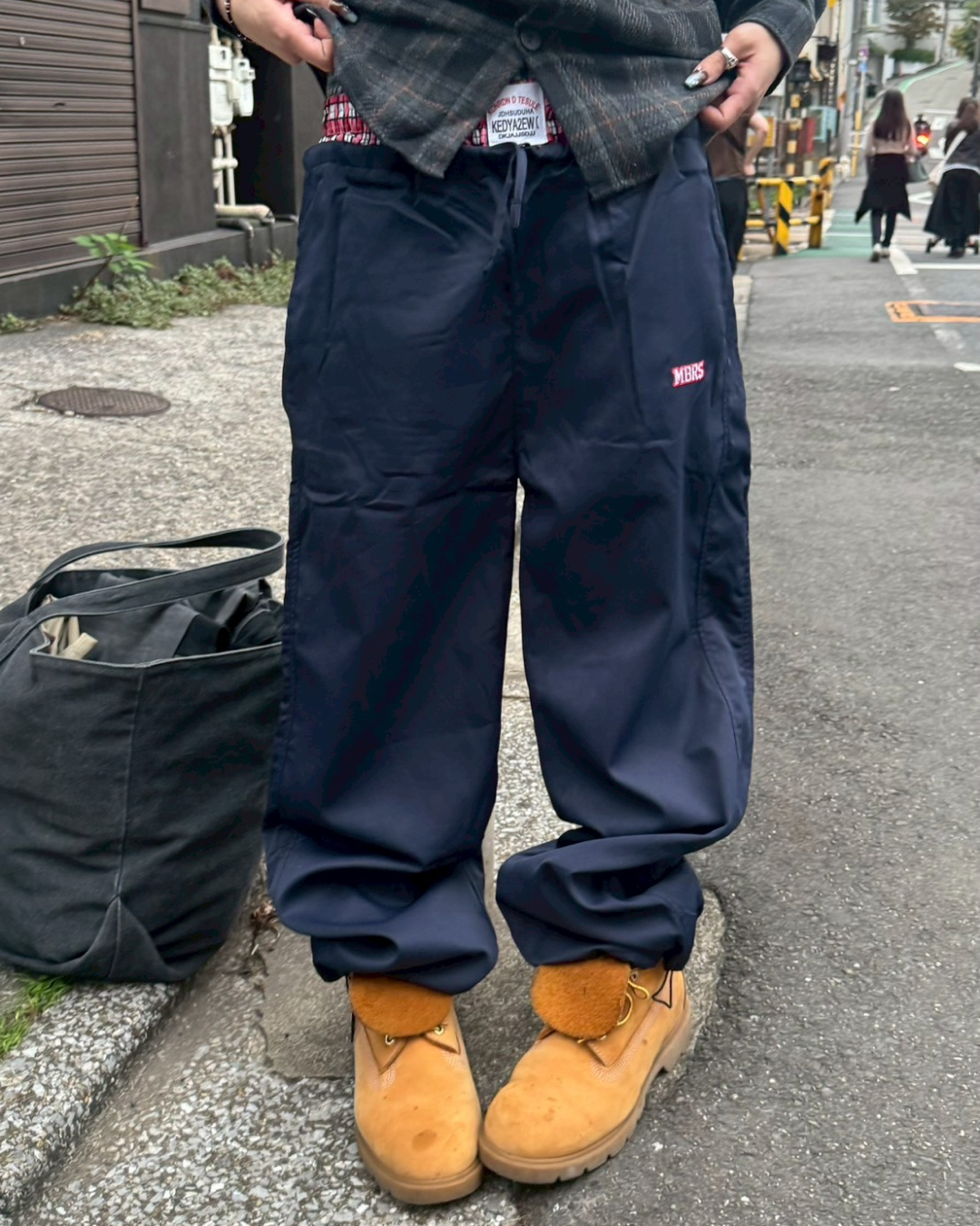 レイヤードナイロンパンツ KM1217