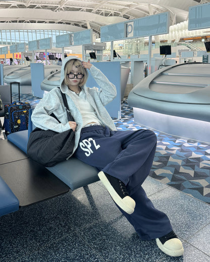 レタードワイドスウェットパンツ KM1236