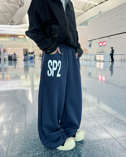 レタードワイドスウェットパンツ KM1236