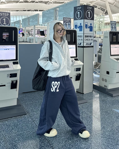 レタードワイドスウェットパンツ KM1236