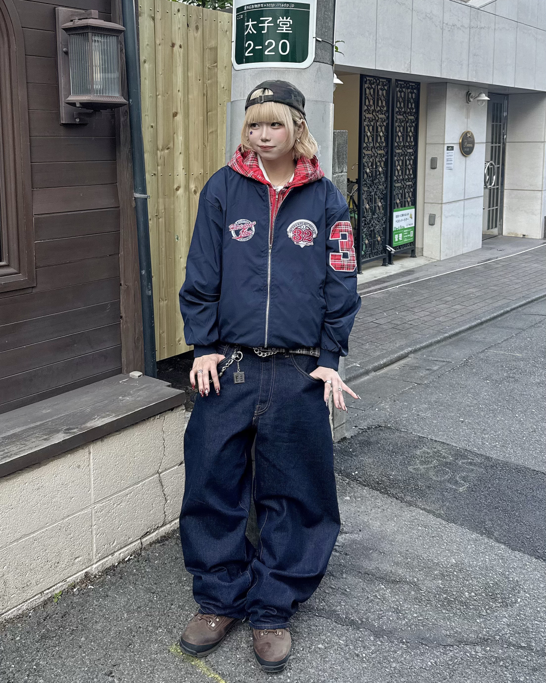 チェックレイヤードアメリカンジャケット  KM1242