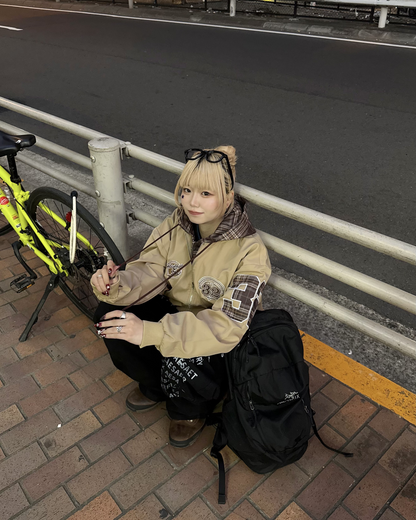 チェックレイヤードアメリカンジャケット  KM1242