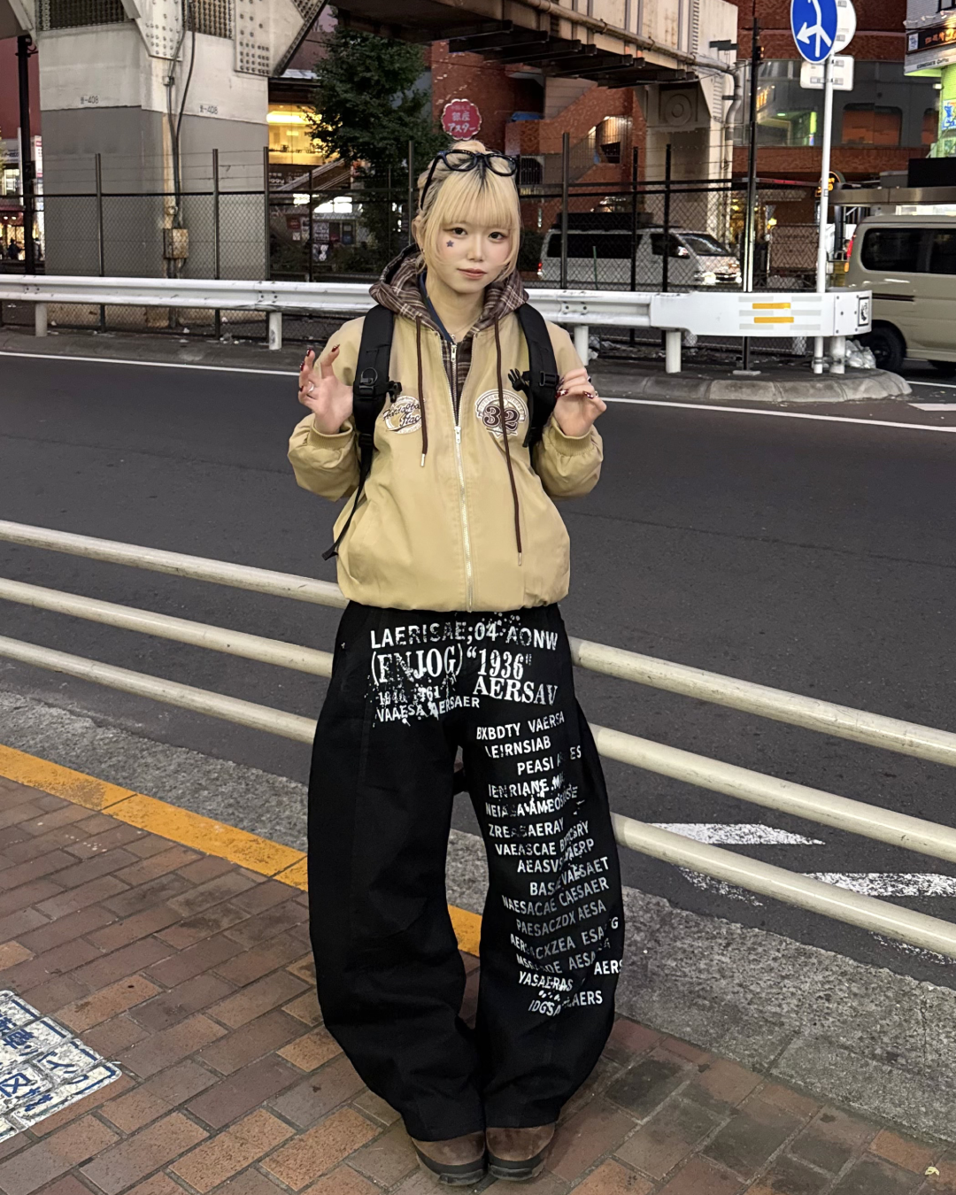 チェックレイヤードアメリカンジャケット  KM1242