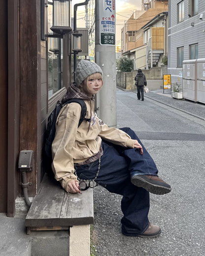 チェックレイヤードアメリカンジャケット  KM1242