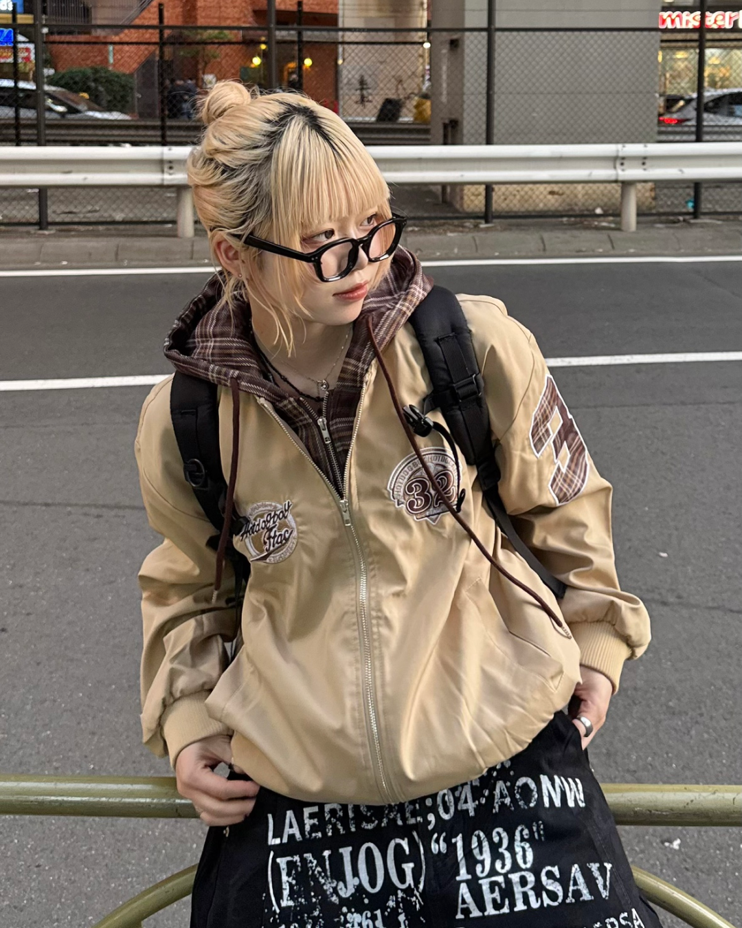 チェックレイヤードアメリカンジャケット  KM1242