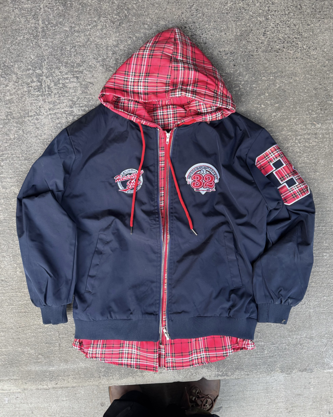 チェックレイヤードアメリカンジャケット  KM1242