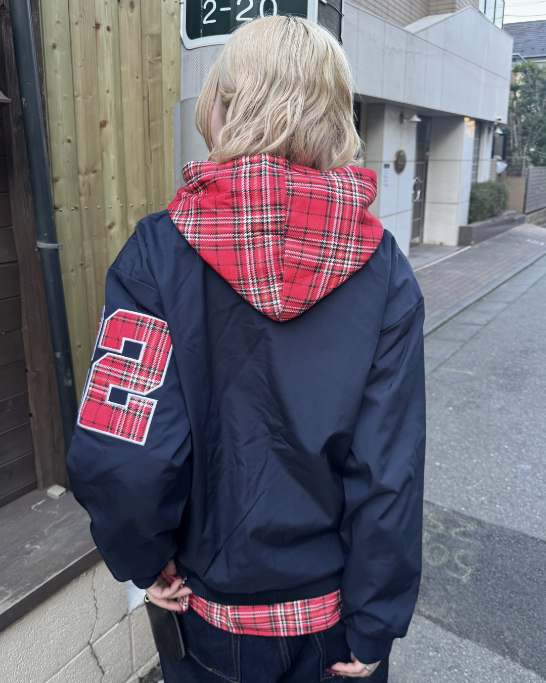 チェックレイヤードアメリカンジャケット  KM1242