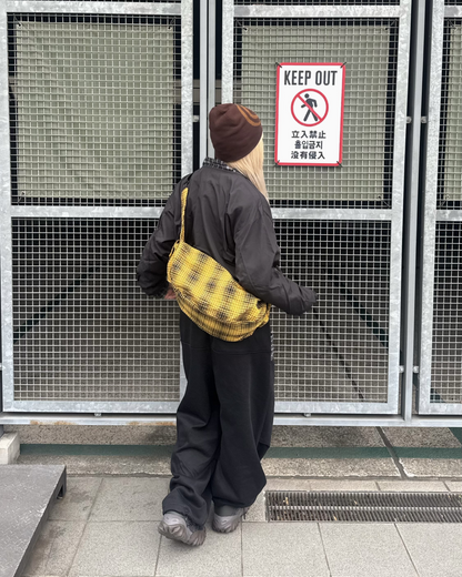 チェックフロントポケットスウェットパンツ KM1258