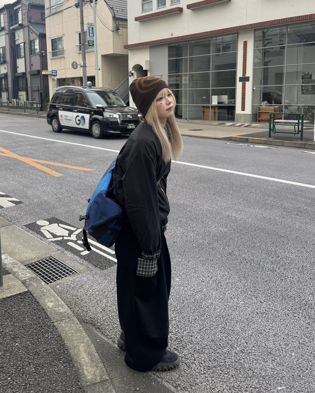 チェックフロントポケットスウェットパンツ KM1258