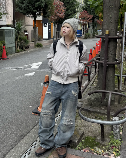 ダメージレイヤードデニム  KM1260