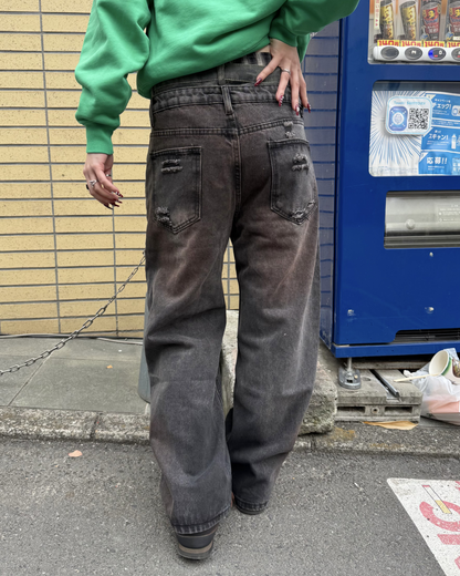 ダメージレイヤードデニム  KM1260