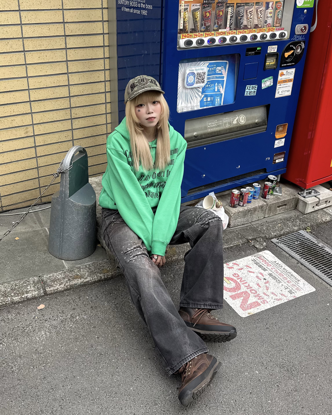 ダメージレイヤードデニム  KM1260