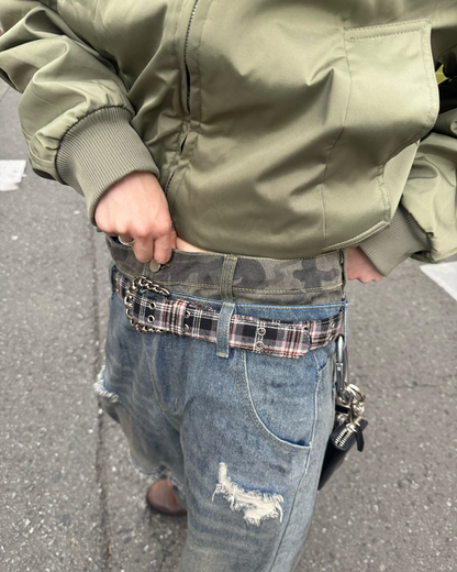 ダメージレイヤードデニム  KM1260