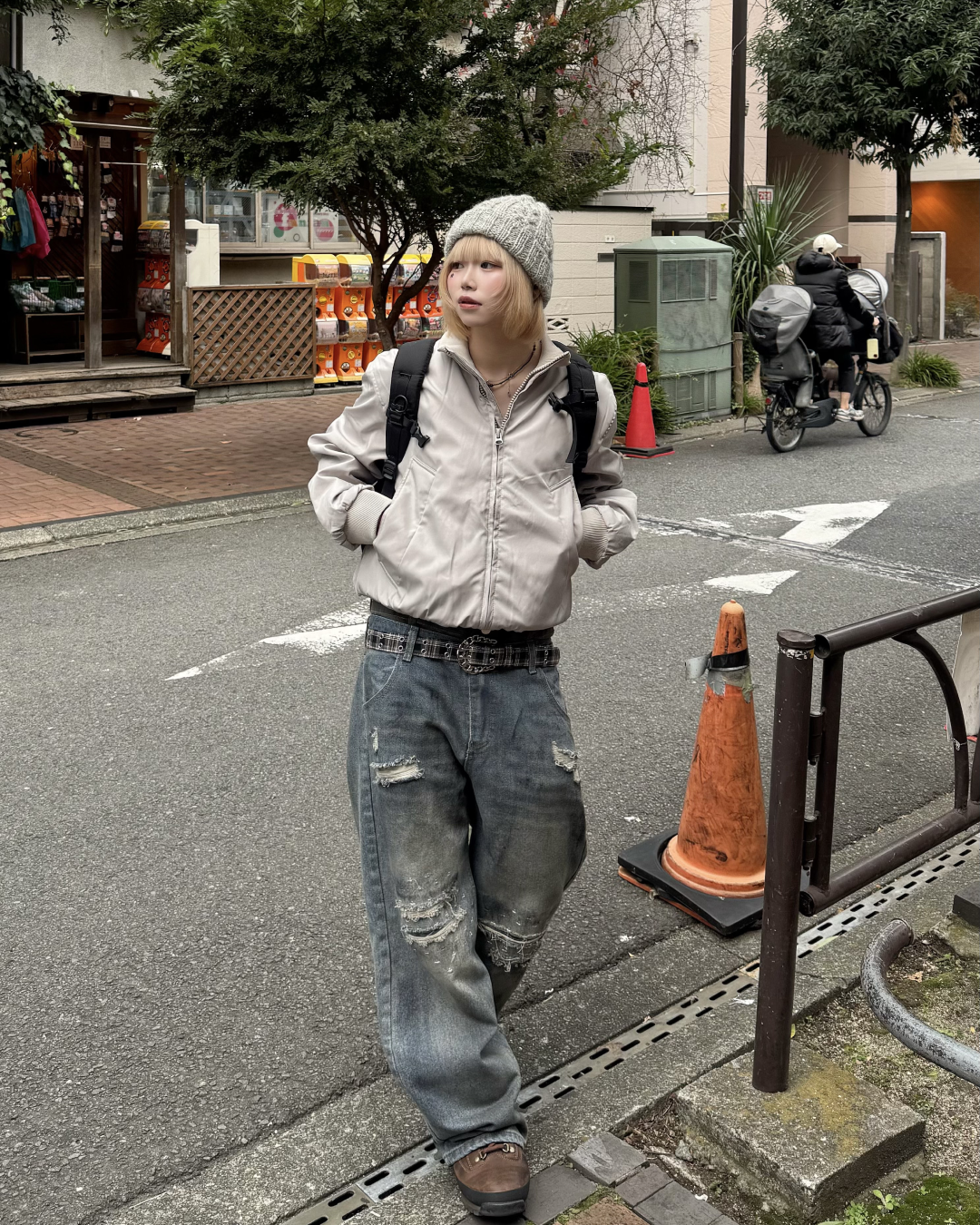 ダメージレイヤードデニム  KM1260