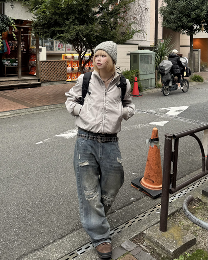 ダメージレイヤードデニム  KM1260