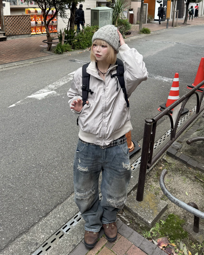 ダメージレイヤードデニム  KM1260