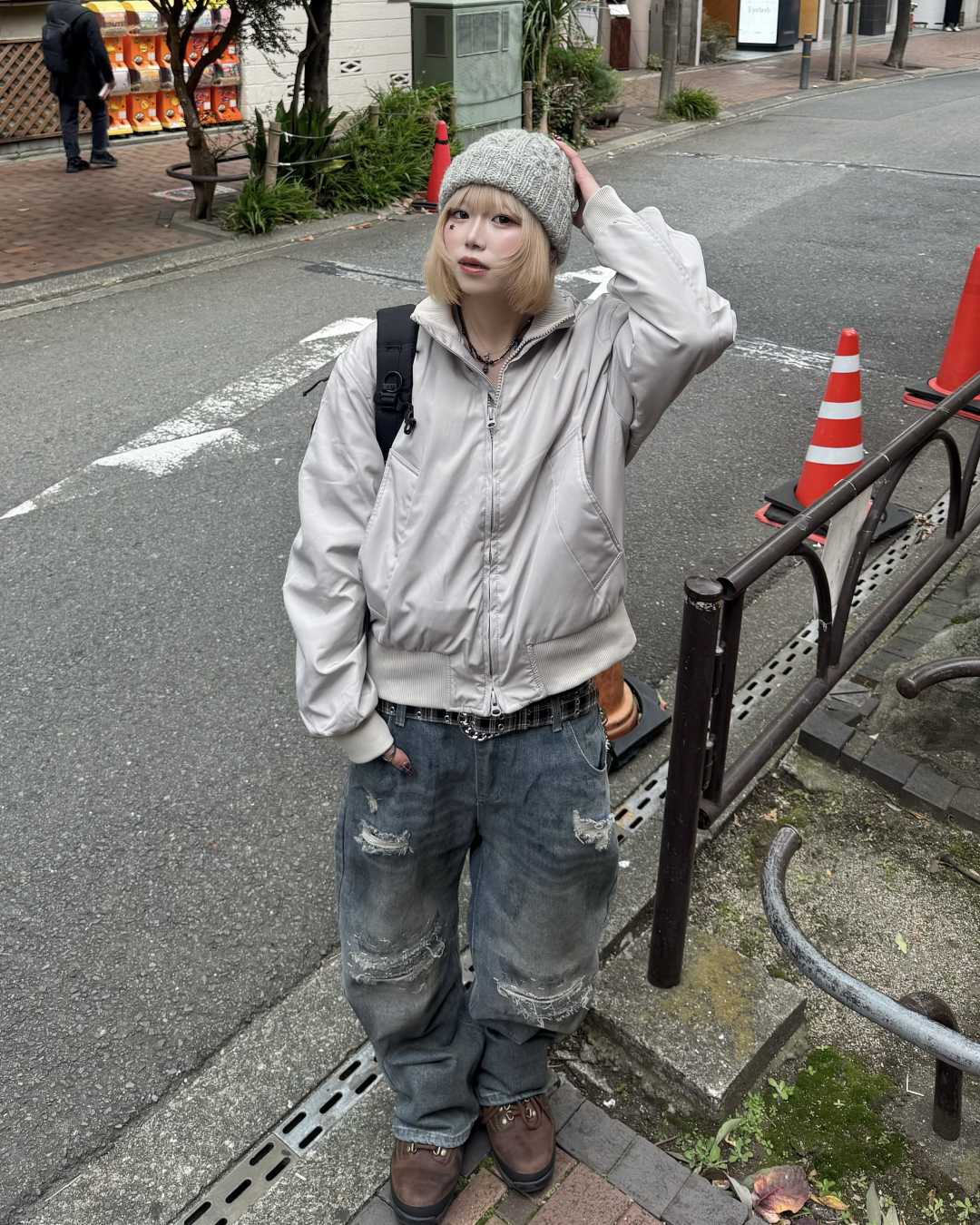 ダメージレイヤードデニム  KM1260