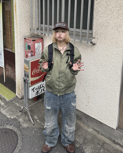 ダメージレイヤードデニム  KM1260