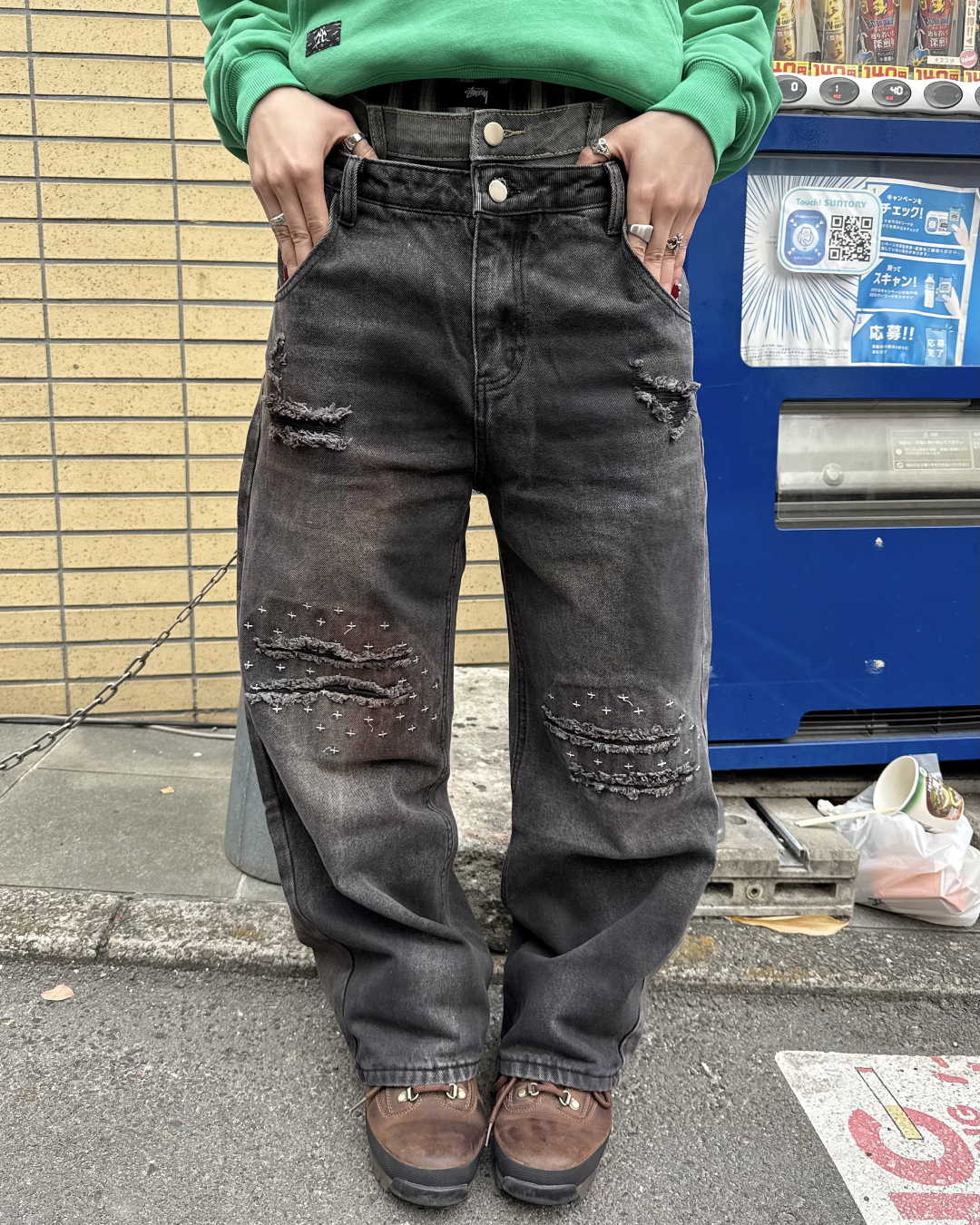 ダメージレイヤードデニム  KM1260