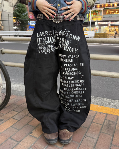 フロントデザインカーブパンツ  KM1269