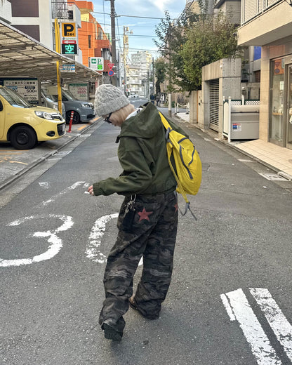 【即納】バックプリントスターカモパンツ  KM5007