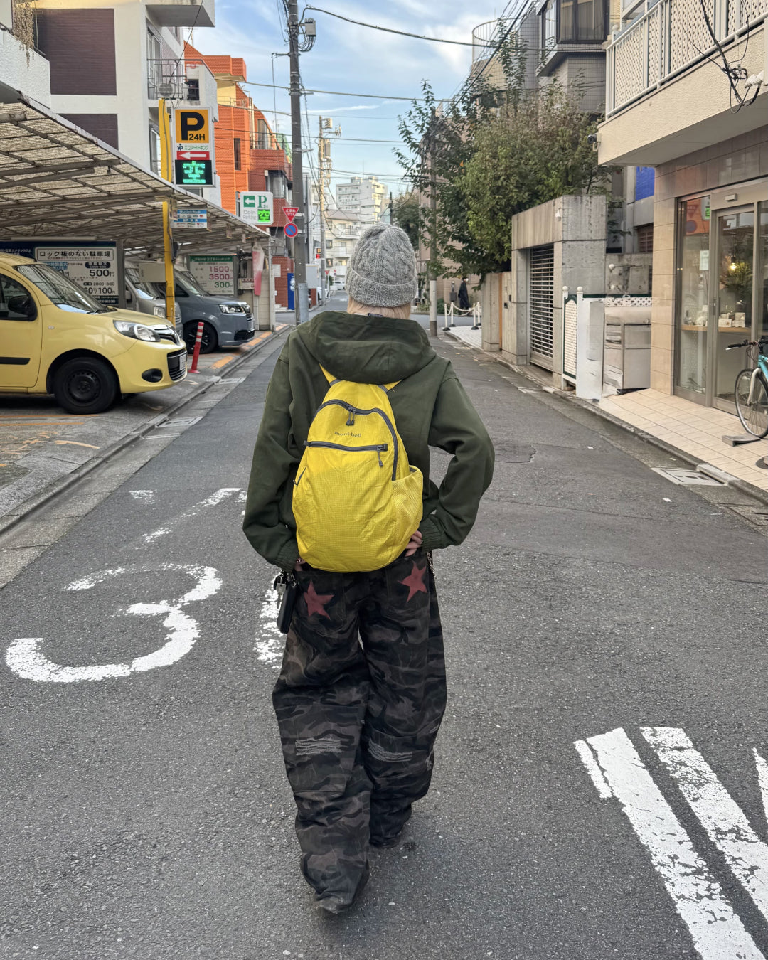 【即納】バックプリントスターカモパンツ  KM5007