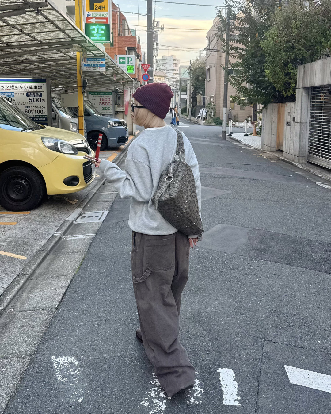 【即納】ヘンリーネックフェイクツーピーススウェット  KM5011