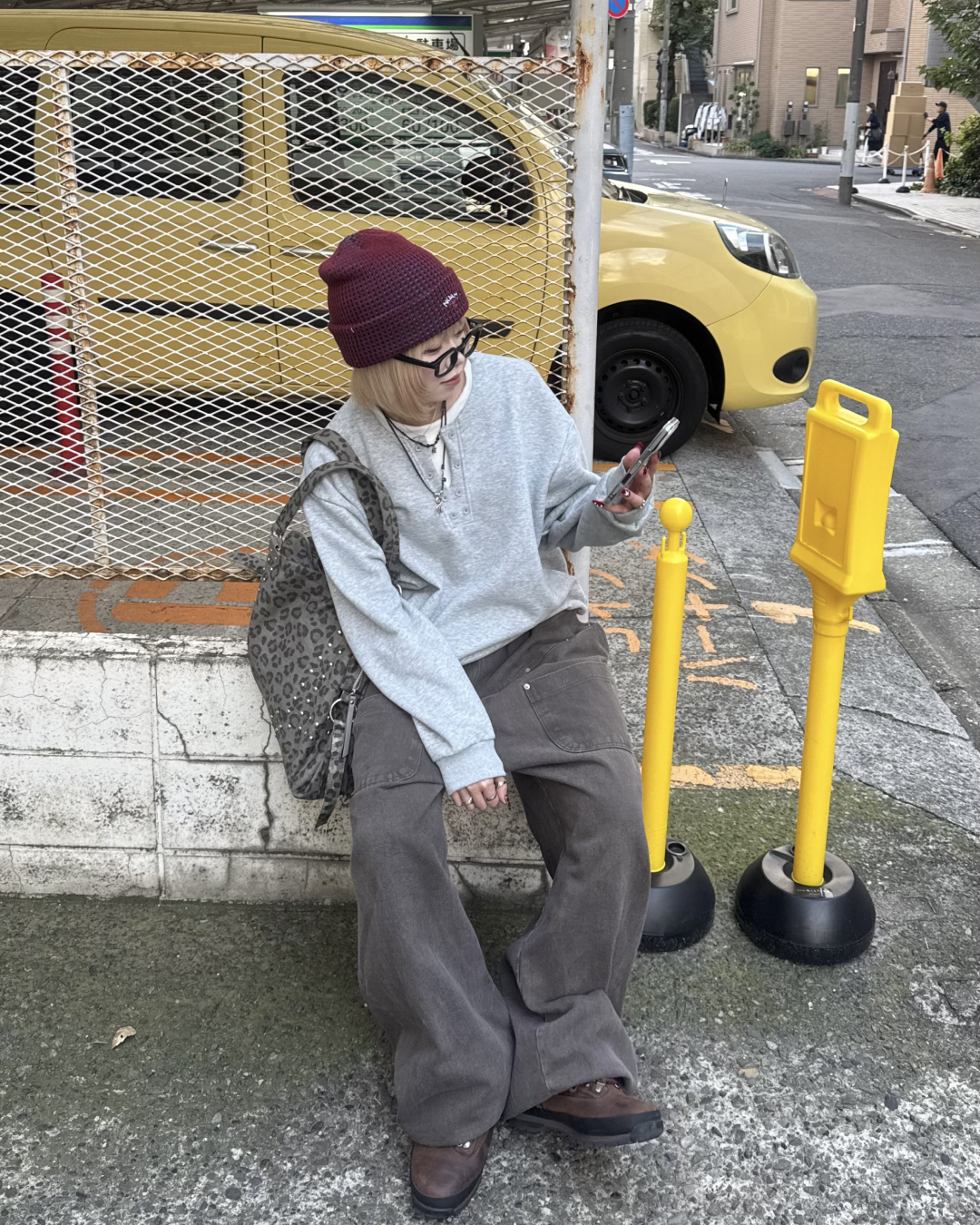 レオパード スタッズ archive リュック y2k ヒョウ柄 地雷 FREE