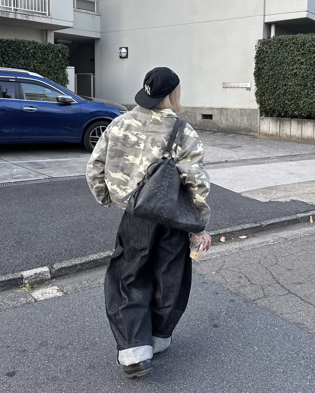 【即納】ファー襟カモフラージュジャケット KM5023