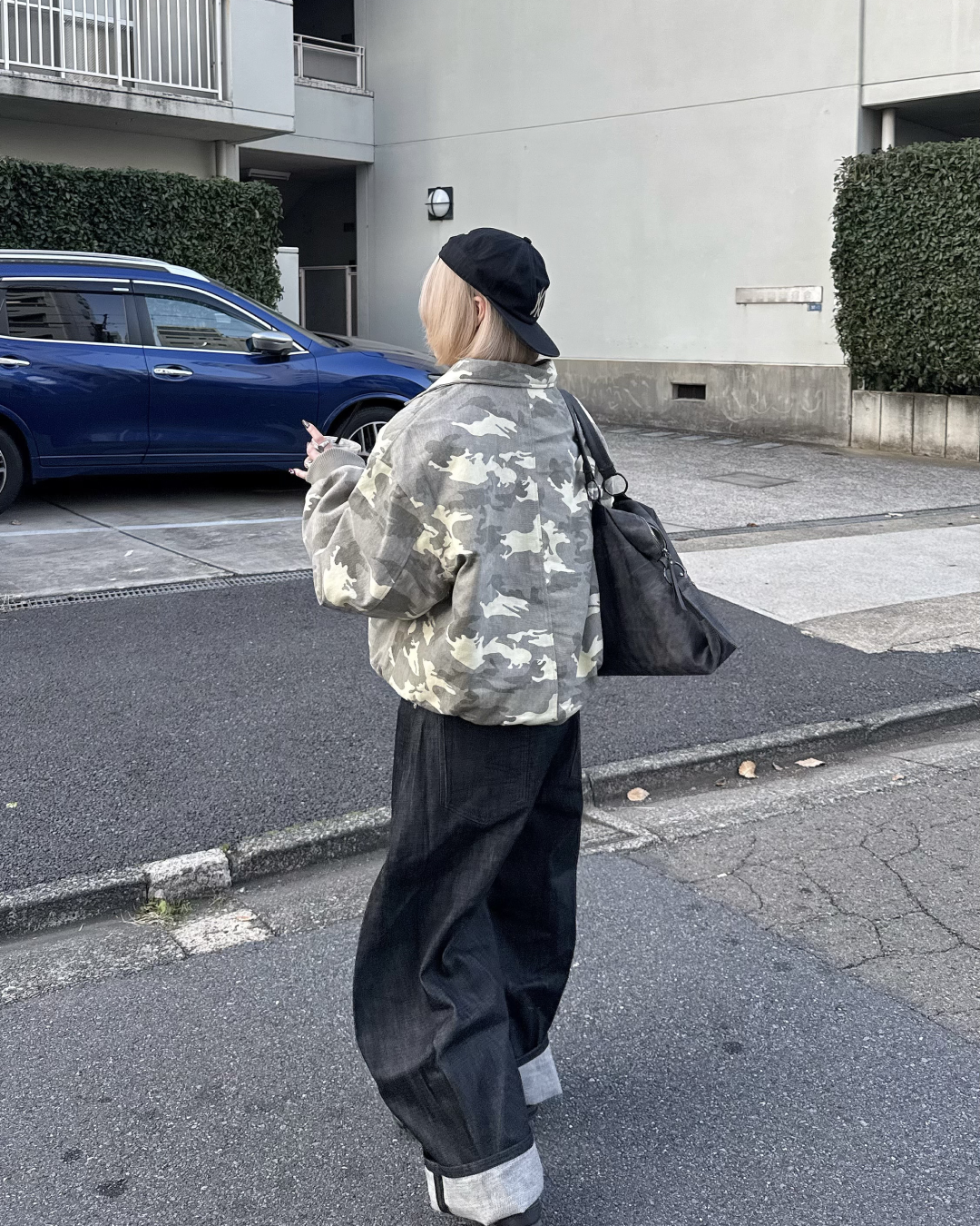 【即納】ファー襟カモフラージュジャケット KM5023