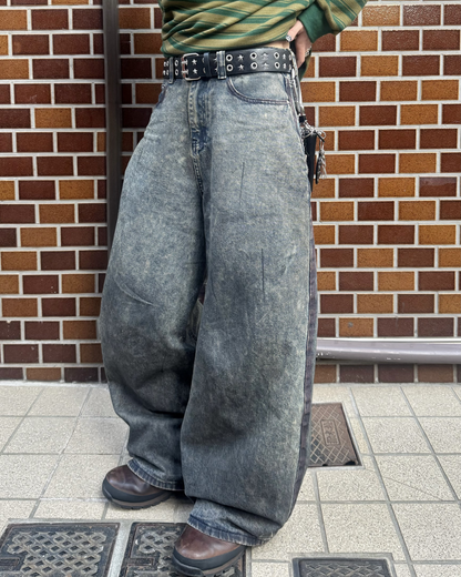 【即納】グラデーション加工デニムパンツ KM5027