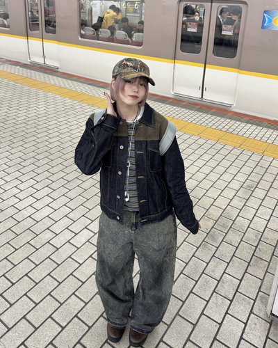 【即納】グラデーション加工デニムパンツ KM5027
