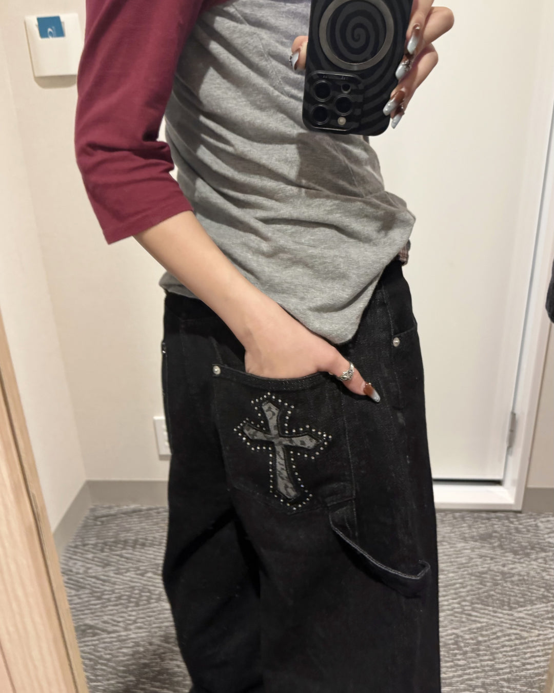 ポケットスタッズデニム KM7000