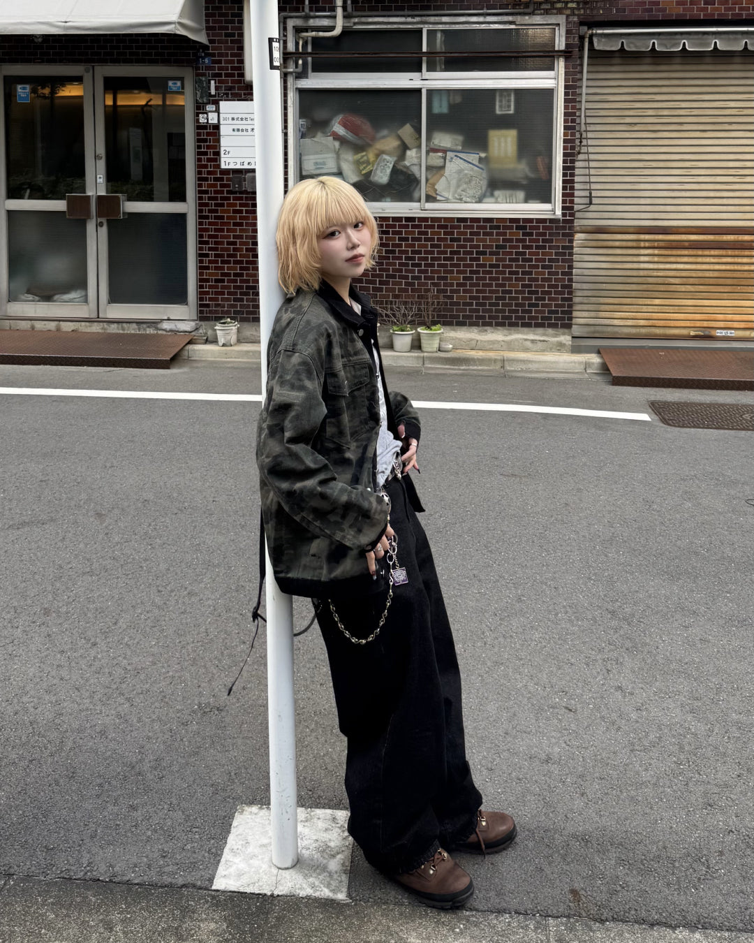 カモフラージュデニムジャケット KM7001