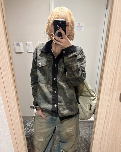 カモフラージュデニムジャケット KM7001