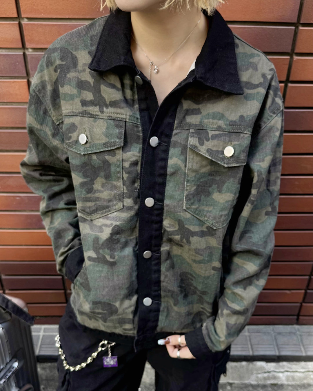 カモフラージュデニムジャケット KM7001