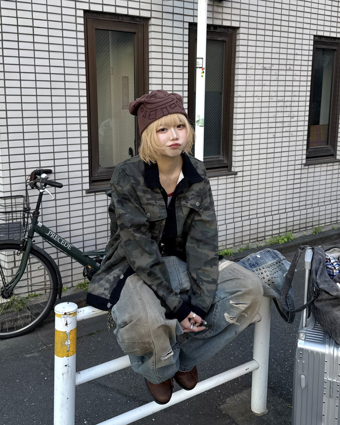 カモフラージュデニムジャケット KM7001