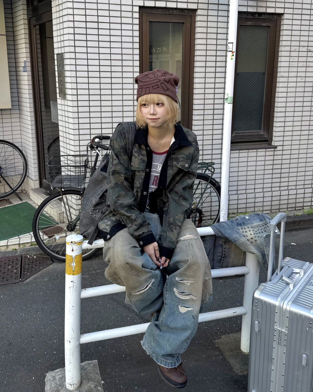 カモフラージュデニムジャケット KM7001