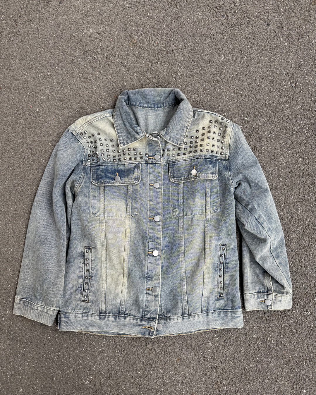 スタッズデニムジャケット KM7003