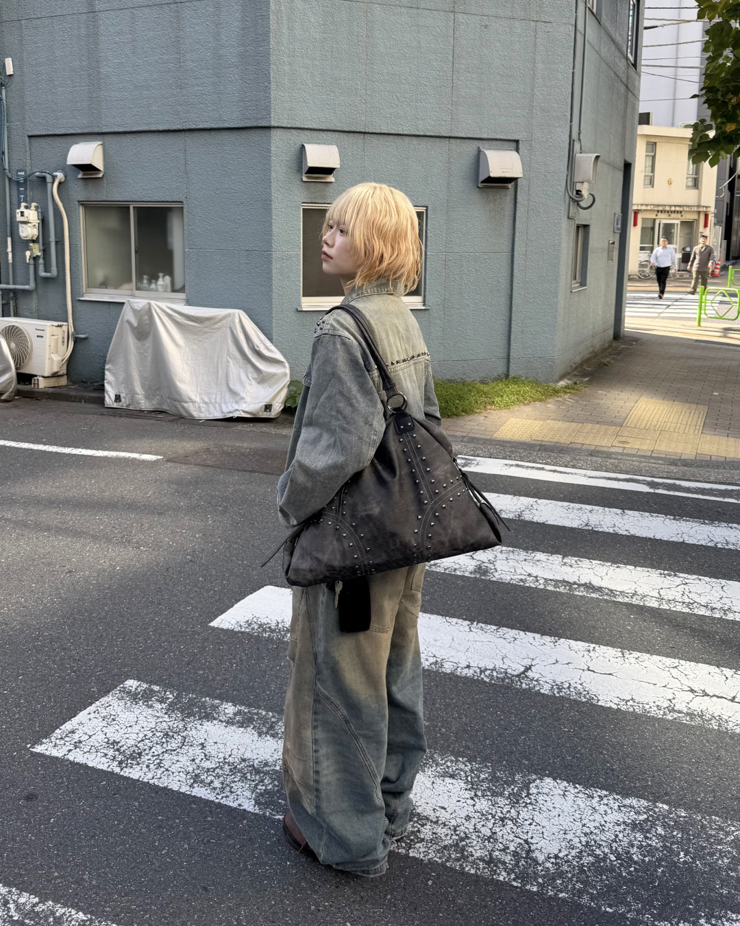 スタッズデニムジャケット KM7003