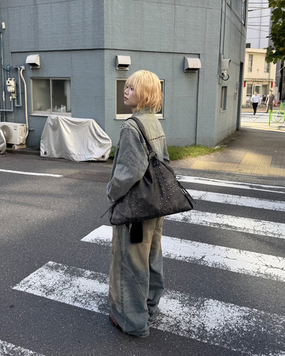 スタッズデニムジャケット KM7003