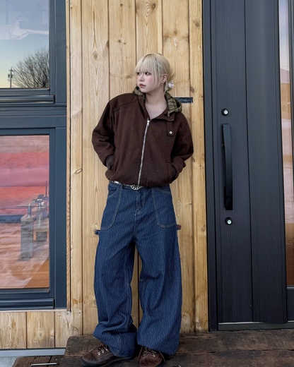 チェックフードジャケット KM7016