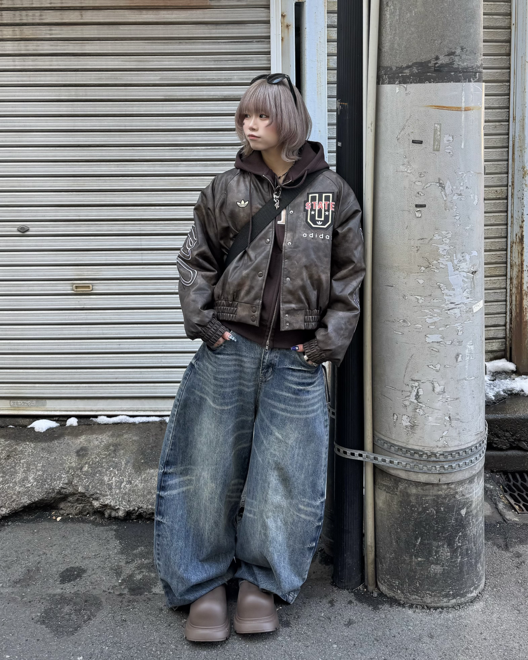 ウォッシュデニムパンツ KM7017