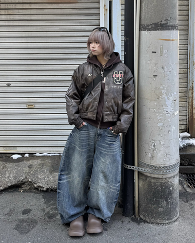 ウォッシュデニムパンツ KM7017