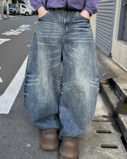 ウォッシュデニムパンツ KM7017