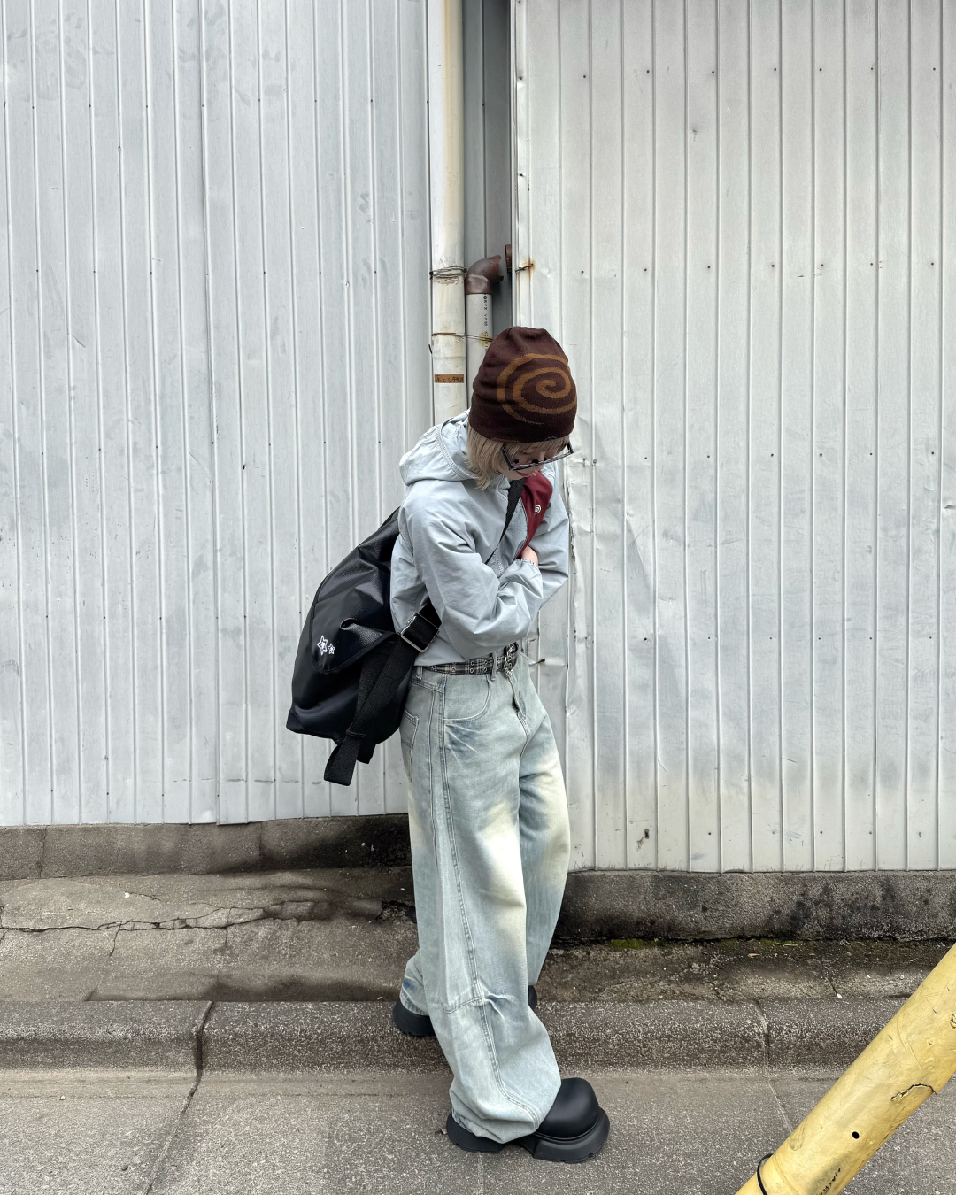 ライトブルーウォッシュデニムパンツ KM7027