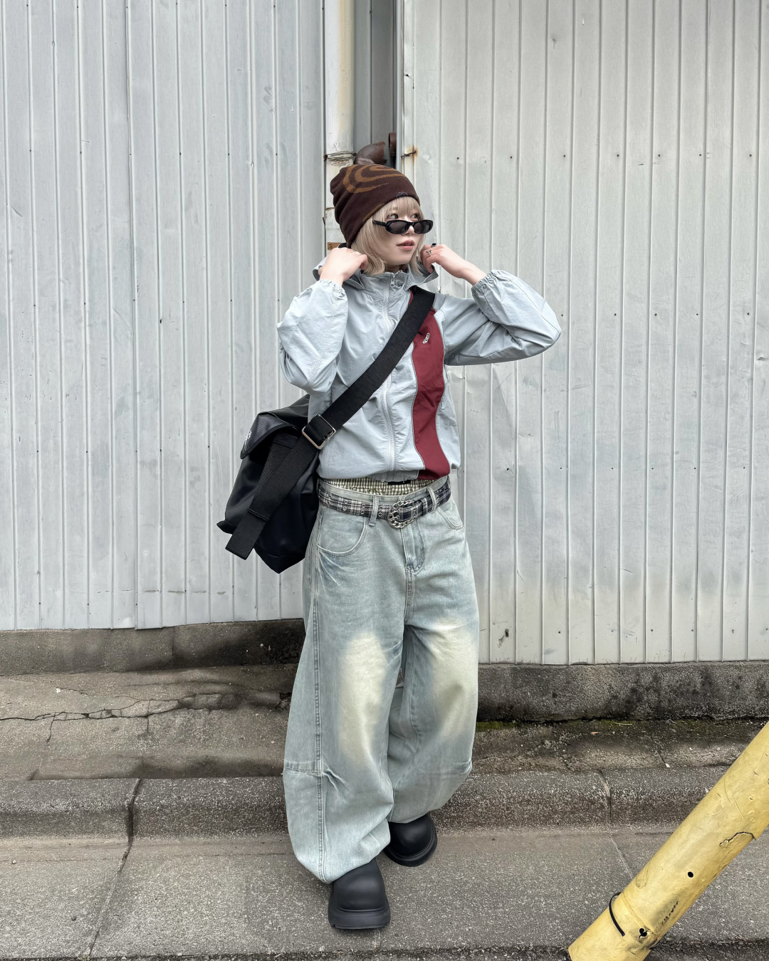 ライトブルーウォッシュデニムパンツ KM7027